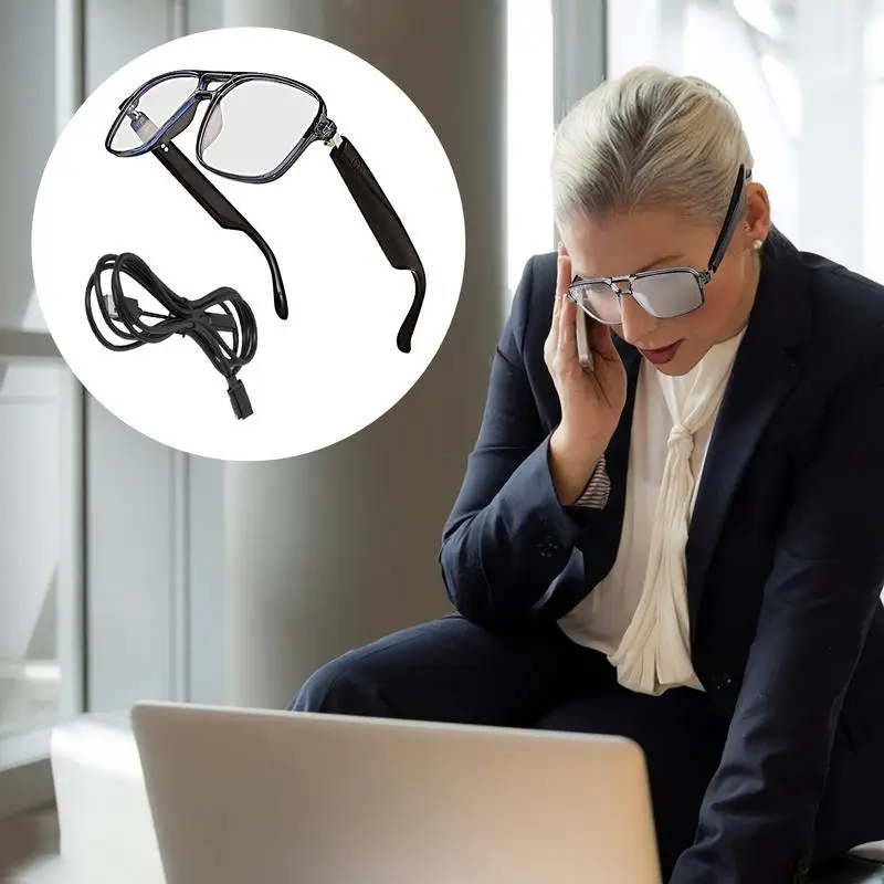 نظارات Ai للرجال، نظارات ترجمة Ai، نظارات ذكية لاسلكية للرجال والنساء، دعم الفيديو للاتصال باللغة