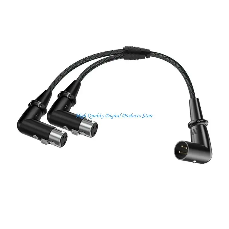 U2JE Durata Cavo splitter XLR a 3 pin maschio a due femmine Trasferimento del segnale velocità da 50 per dispositivi