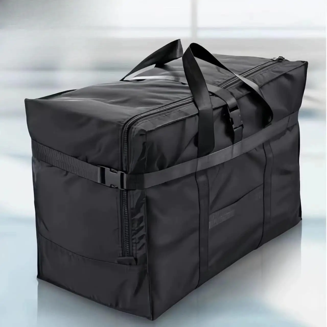 Large Capacity Oxford Cloth Luggage Bag Travel Bag Check-In Bag Moving Bag Waterproof Foldable Bag for Casual Travel