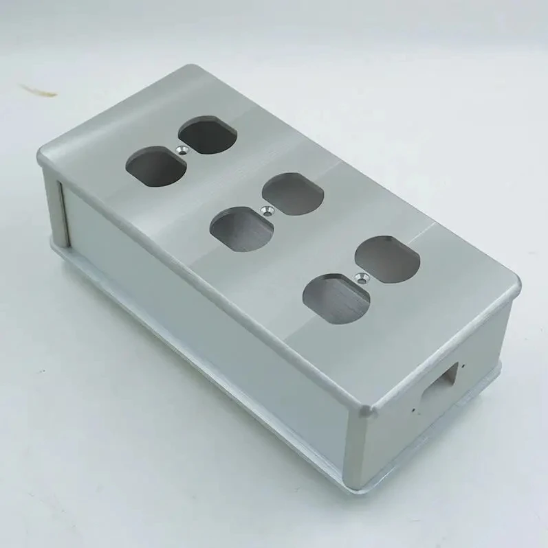 Full Aluminum HiFi US Power Case DIY Box American Standard Power Socket Chassis