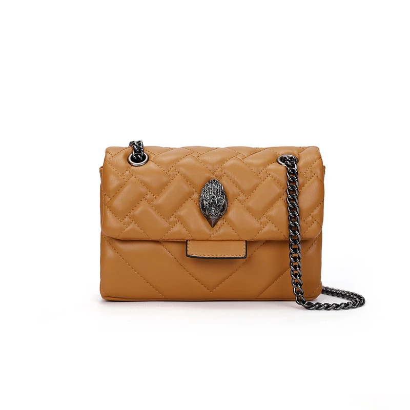 Luxe Mode Damestassen Eagle Head Pu Lederen Ketting Enkele Schouder Crossbody Tas Pendelen Handtas Dames Messenger Bag