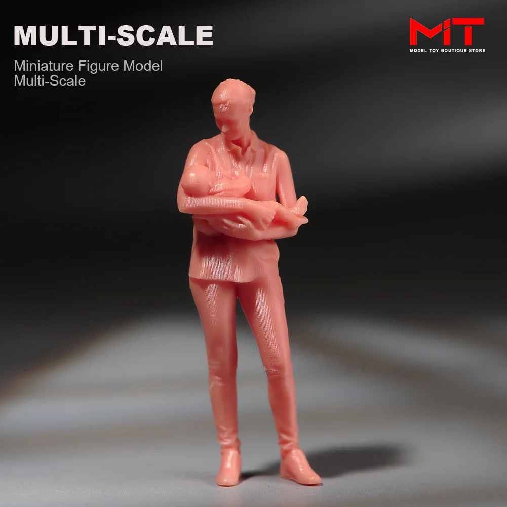 تمثال المنمنمات 1/87 1/64 1/43 1/24 الأم عقد الطفل الدعائم المشهد الدافئ رسمت/غير مصبوغ أرقام نموذج التصوير الإبداعي