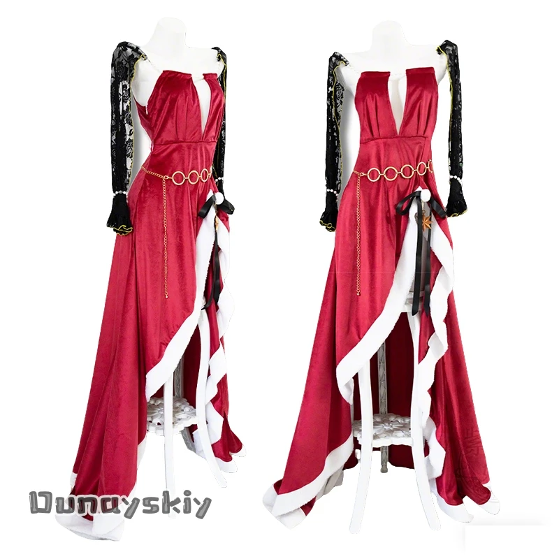 

Dream ZS@Crown GOESS OFVIORY Animate Cafe Christmas Game Crown Cosplay Costume Anime Outfit High Quality Red Velvet Formal Dress