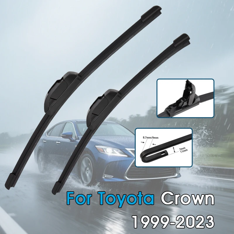 

Car Wiper Blades For Toyota Crown 1999-2023 Windshield Windscreen Front Window Blades Fit U Hook Arm Car Accessories