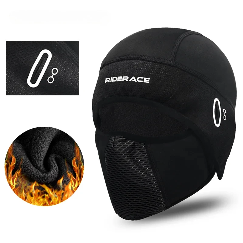 

Велосипедная маска для лица с отверстием для очков Защита от солнца Ветрозащитная пылезащитная Балаклава Велосипедная полнолицевая кепка Флисовая термоподкладка для шлема