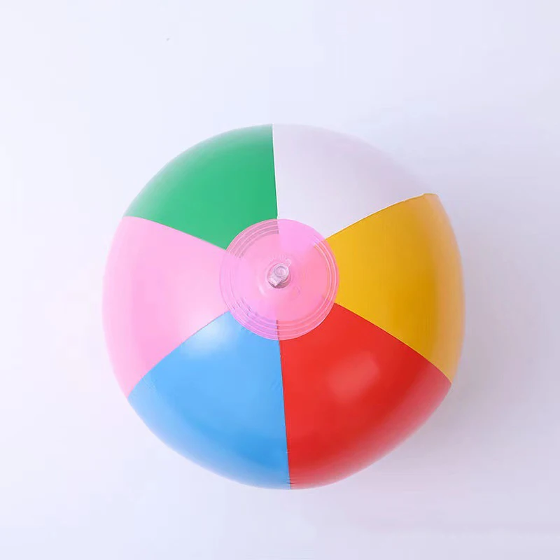 Inflatable toys Children's Beach Ball Sequin PVC Hexapetal Sphere Parent Kids Interactive Party Games Water Amusement Toys Balls