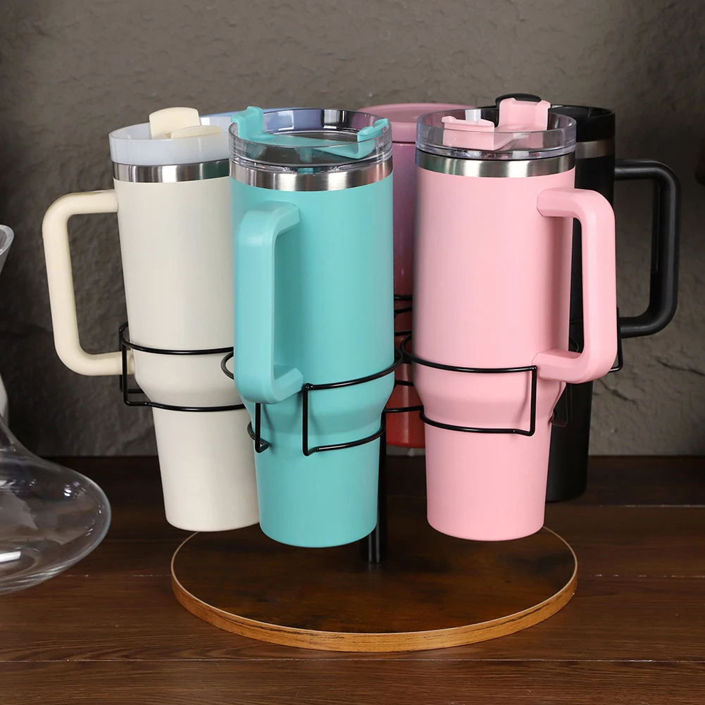 

6 Slots Water Bottle Organizer Rotatable Cup Organizer Kitchen Cup Holder for Stanley 40oz Cup Accessories