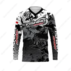 Summer Fishing Shirt Men Sun Uv Protection Fishing Clothes Outdoor Long Sleeve Fishing T-shirt Breathable Jersey Camisa De Pesca