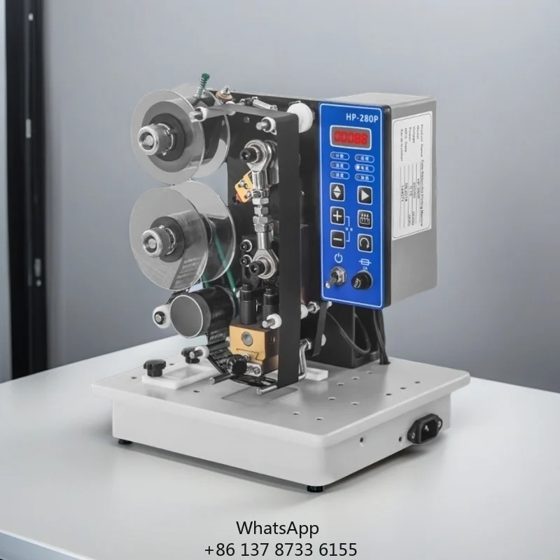 Electric Ribbon Coding Machine HP-280P Electric Ribbon Coder Printing Production Date Ink Digital ImitationInkjet Coding Machine