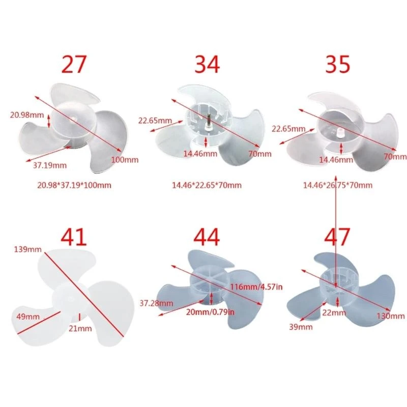 3 Leaves Plastic Fan Blade Replacement Three Leave Electric Fan for Motor high quality