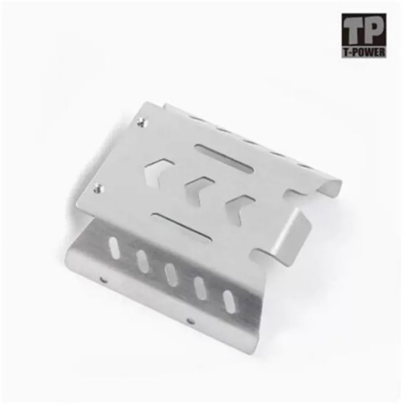 Stainless Steel Guard Plate Metal Armor Chassis Armor HD6089 For Traction Hobby 1/8 KM TANK300 RC Car
