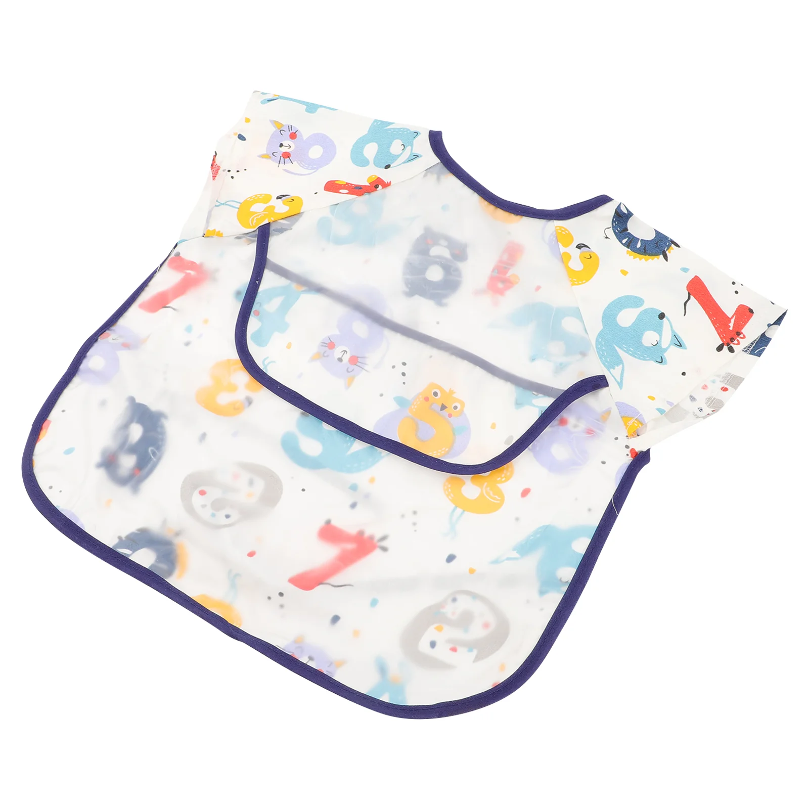 Short Sleeve Baby Apron highairs Self-feeding Food Bib with Sleeves Burp clothes Baby Bibs for Drool