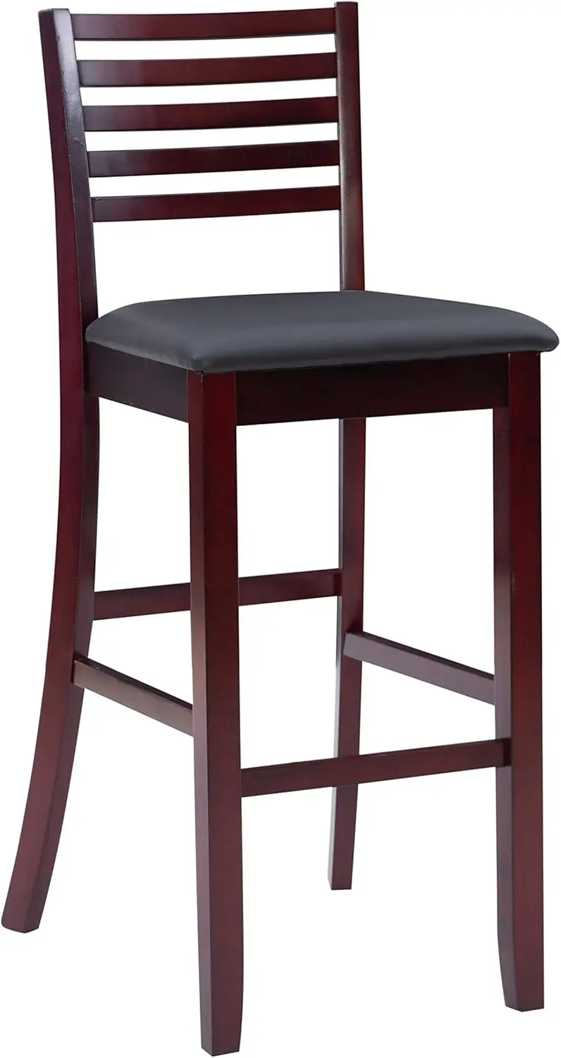 

Triena Collection Ladder Bar Stool 30, Brown, 17""W X 20""D X 43""H