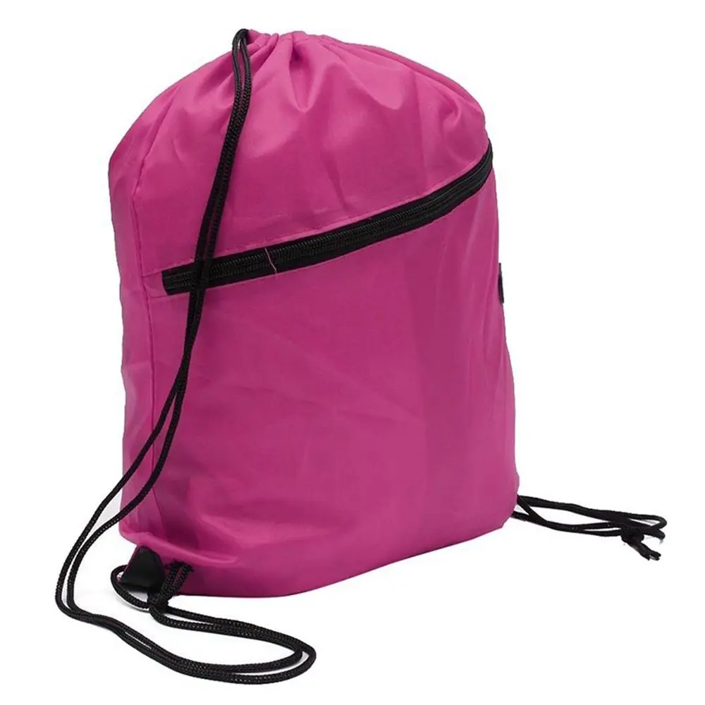 Fashion Cinch Sack Waterproof Duffle School Storage Pouch Drawstring Bag Backpack Pack