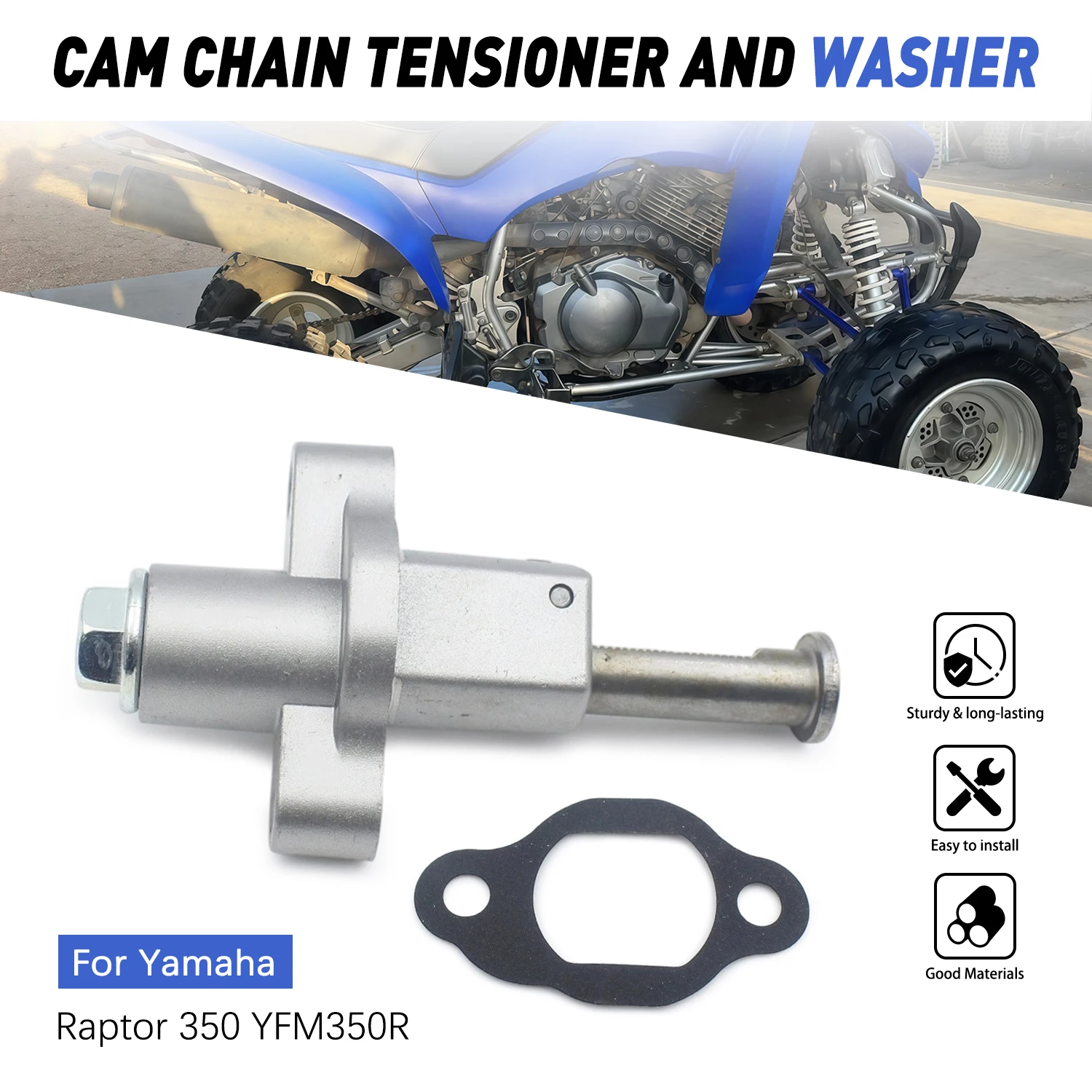 

Motorcycle For Yamaha YFM350 Raptor YFM450 Grizzly YXR45F YFM400 Big Bear XVS950CT XMAX Cam Timing Chain Tensioner Gasket Kit