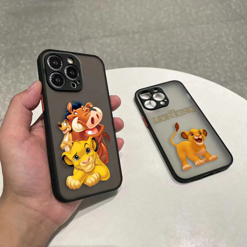 The L-Lion K-King Anime Matte Phone Case for iPhone Apple 14 13 11 12 MINI Pro XS Max XR X 7 8 SE 2022 2020 6 6S Plus Case Funda