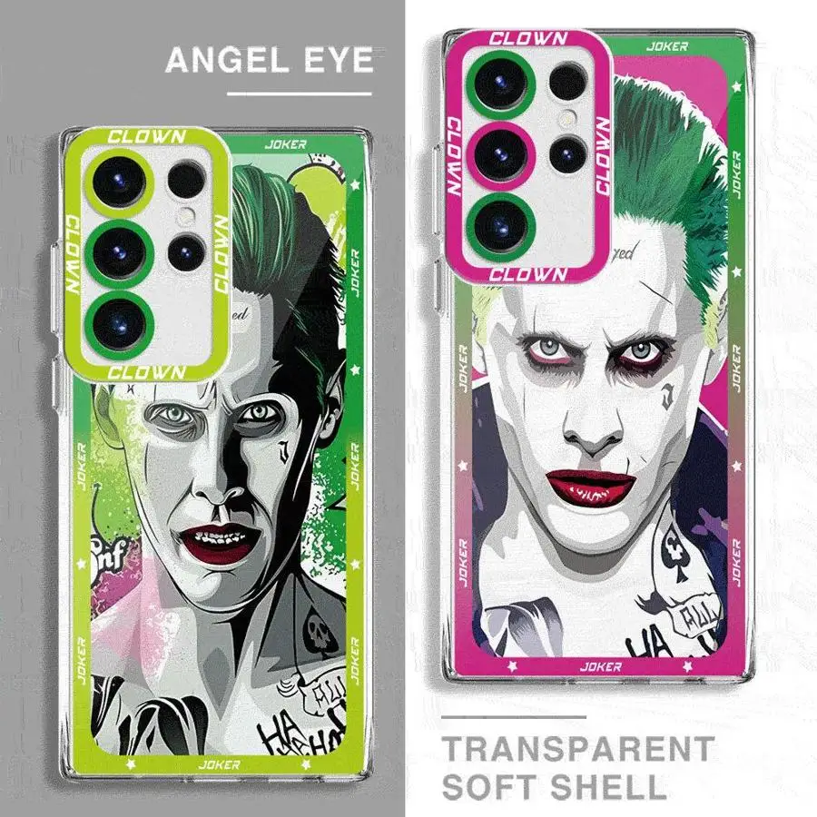 Villain J-Joker Phone Case for Samsung Galaxy Note10Plus 20 20Ultra S23 24 Ultra S22 S20 FE S21 Plus 5G S22Ultra Matte