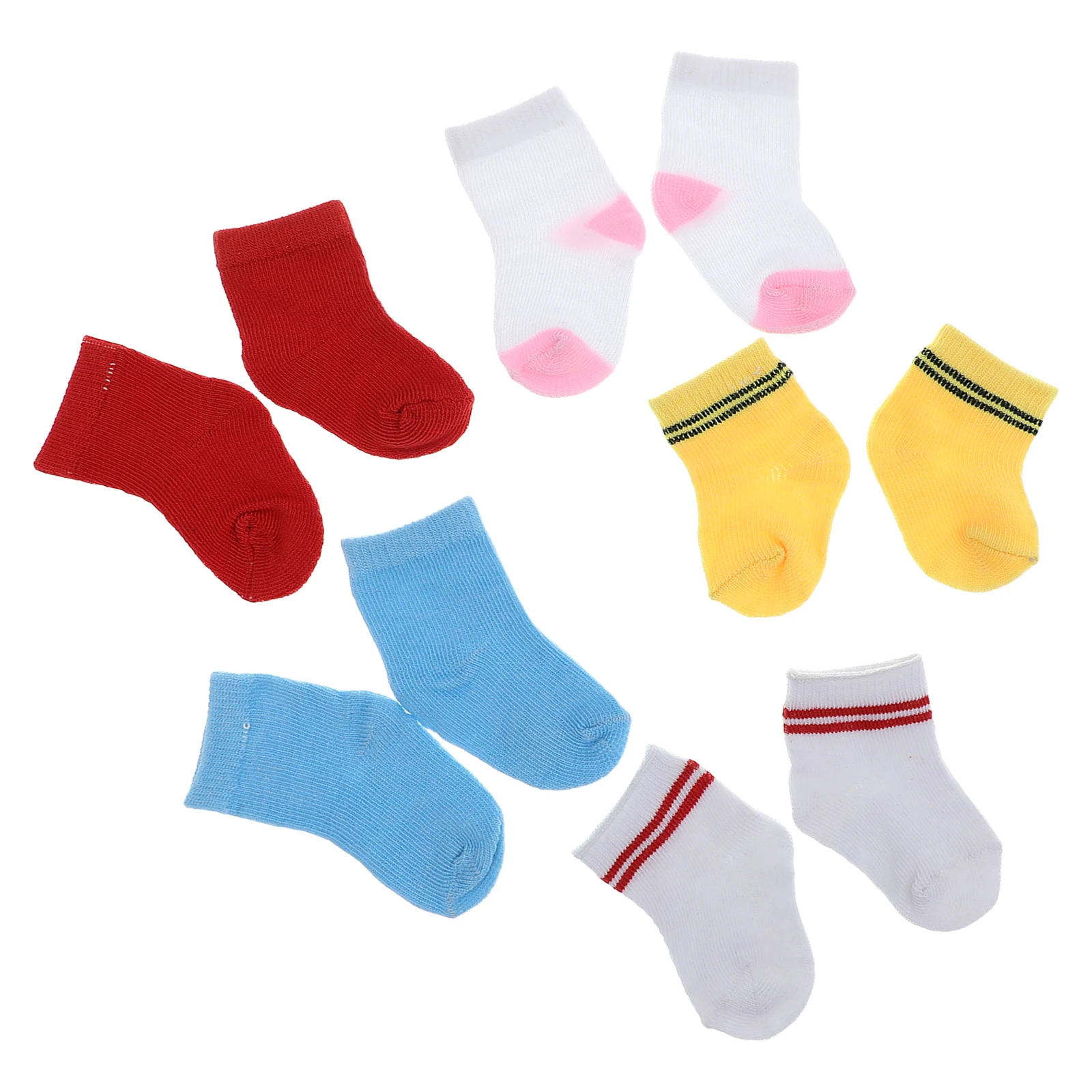 

5 Pairs Accessories Socks Action Figure Dress up Accessory Lace Stockings 18 Inch Clothes Baby