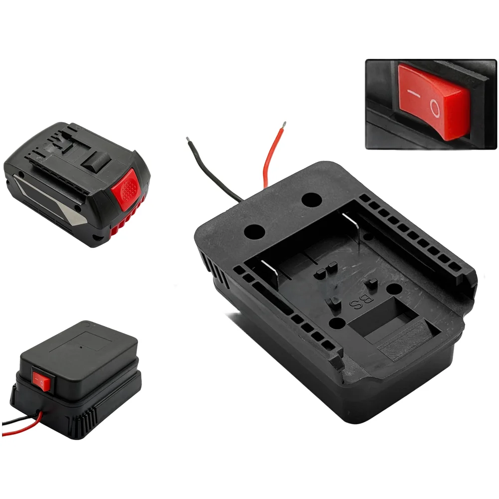 18V Lithium For Battery Power Adapter With Switch: Safe Compact- DIY Power Battery Power Converter Power Tool