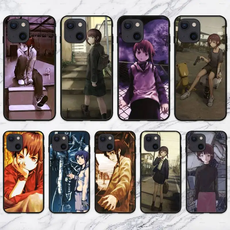 Serial experiments lain Phone Case For iPhone 11 12 Mini 13 Pro XS Max X 8 7 6s Plus 5 SE XR Shell