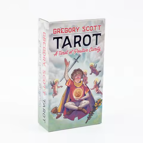 Gregory Scott Tarot 78-Card Deck Tabletop Cards Of Group Games For Parties Precognition &amp; Divinatio Oracle Set 11.1*6.1cm