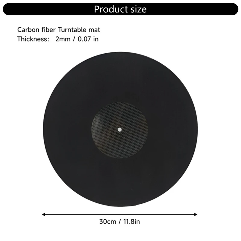 12 -Zoll -Rekordmatten -Plattenplatten -Matten -Slipmatte für Plattenspieler Zubehör