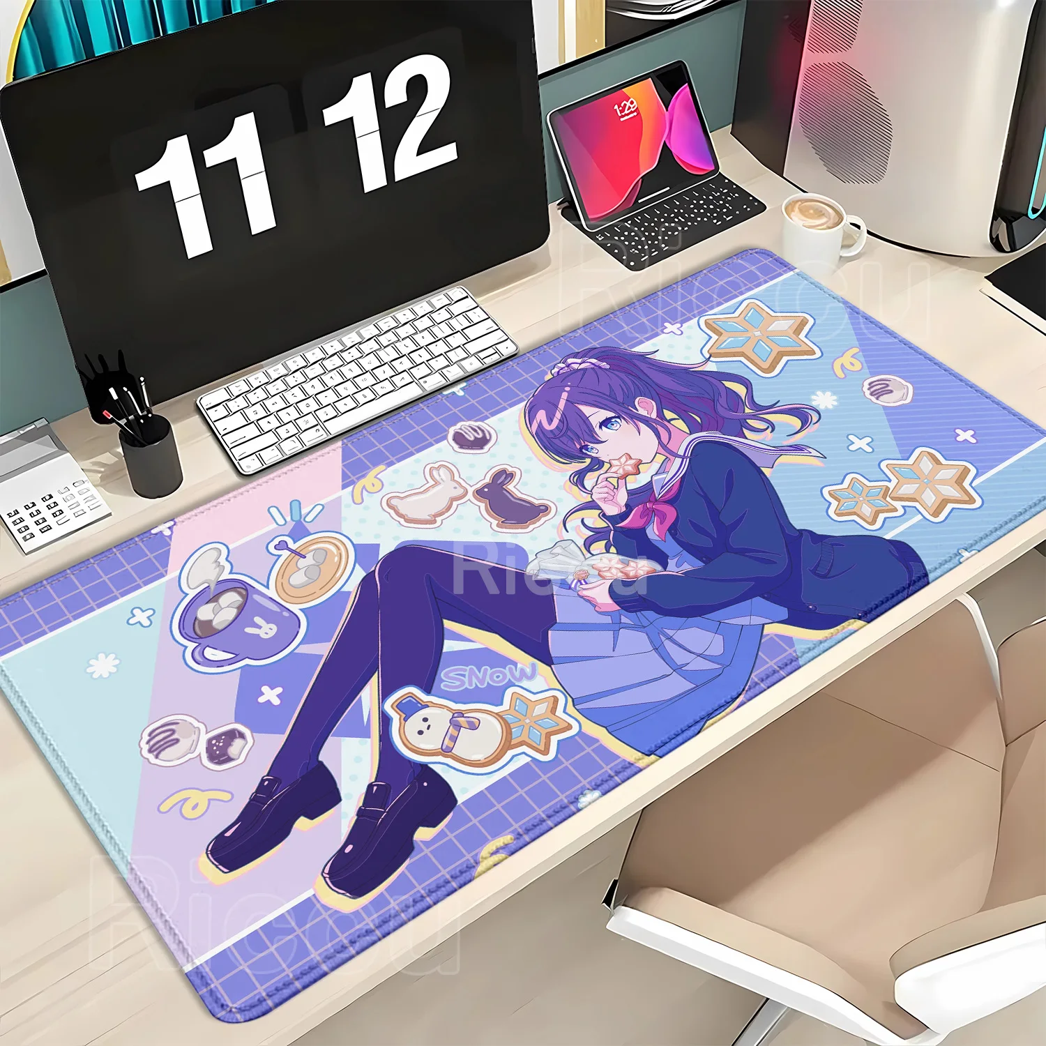 PJSK Project Sekai Colorful Stage Nightcord at 25:00 XXL Large Mouse Pad Computer Non-slip offices accessories Keyboard Desk Mat