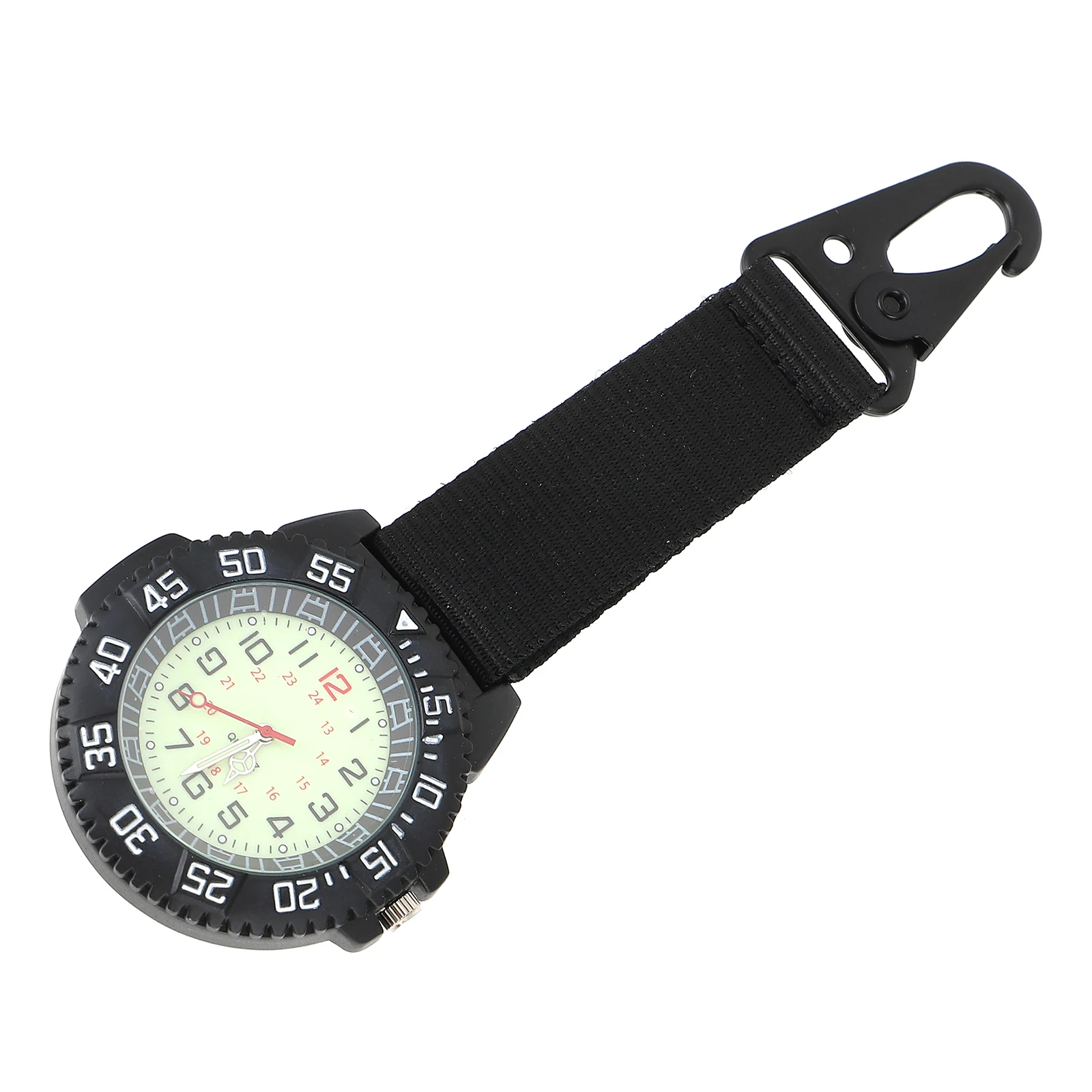 Outdoor Mountaineering Hanging Watch Men Nylon Carabiner Clip Sport Timepiece Classic Pocket Watches