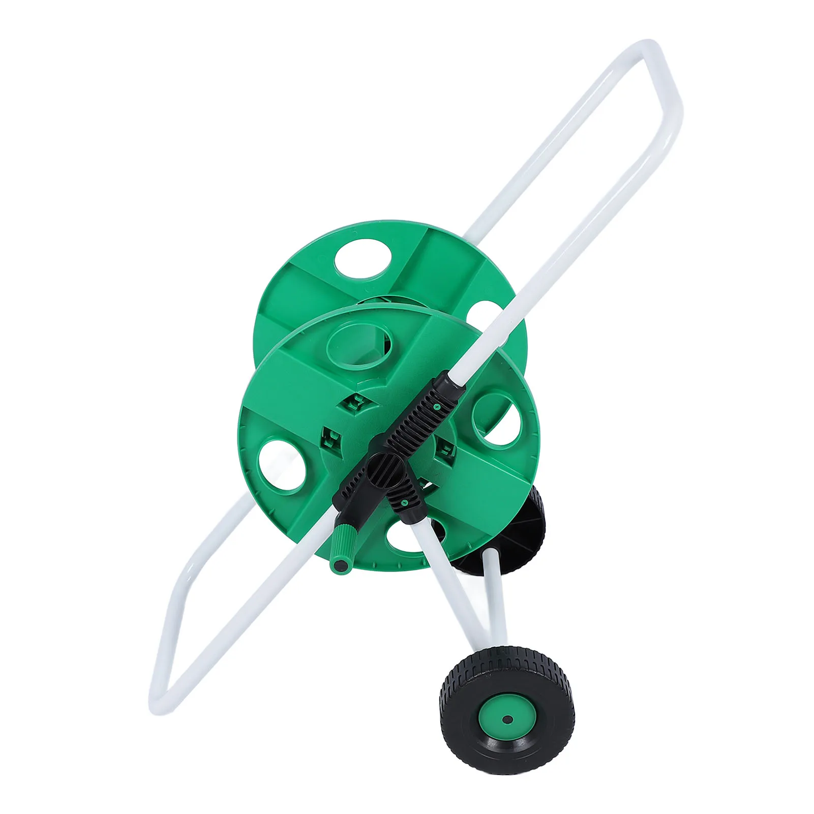 

Тележка для катушки для водяного шланга с колесами, полипропиленовая экономичная ручная тележка для хранения шлангов для хранения труб G1/2 или труб G3/4 30 м