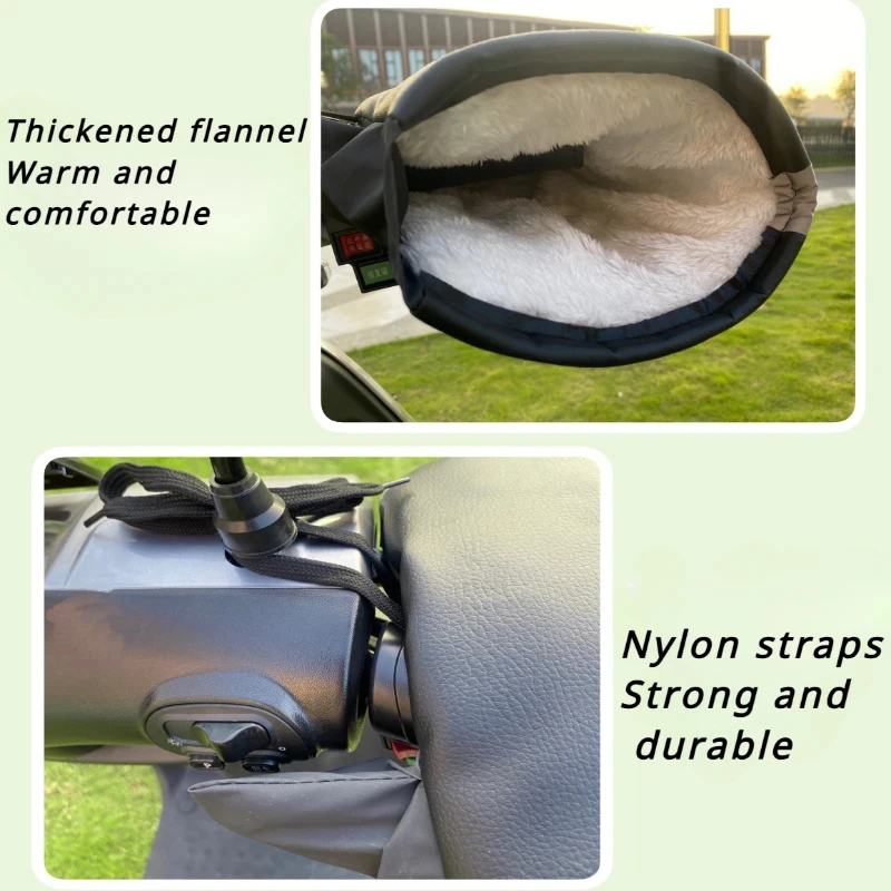 دراجة نارية المقود يفشل معدات الشتاء قفازات دفئا قفازات مقاوم للماء غطاء مقبض الدراجة أغطية اليد تدفئة