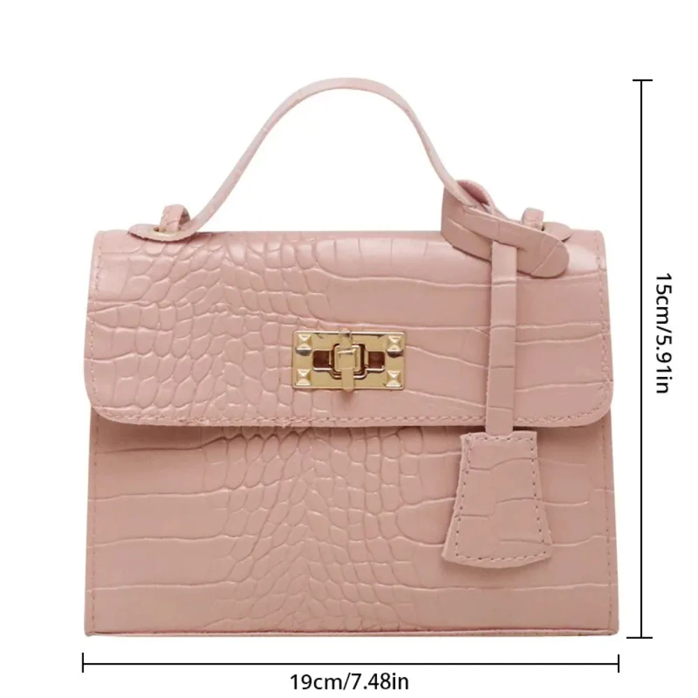 Crocodile Print Handbag Shoulder Bag PU Material For Carrying Everyday Items Outdoors Fashion Backpack Shoulder Bag for Party