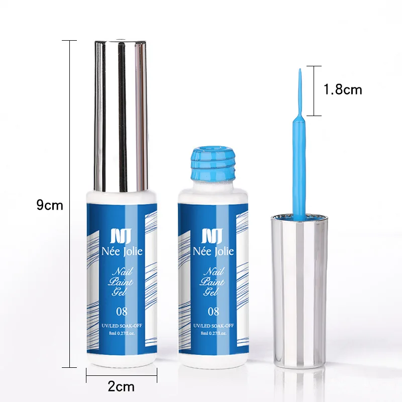 1 قطعة غراء سلك السحب ، غراء سلك سحب الأظافر المطلي ثلاثي الأبعاد ، غراء رسم الأظافر ، غراء رسم الخط ، طلاء أظافر قلم سلك السحب