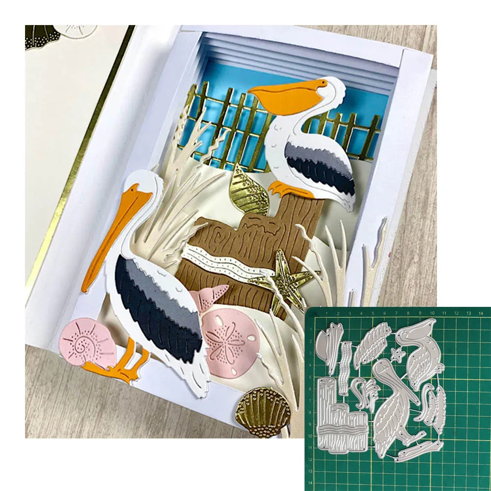 Seagulls Bird Metal Cutting Dies DIY Scrapbooking and Card Making Decorative Embossing Mold