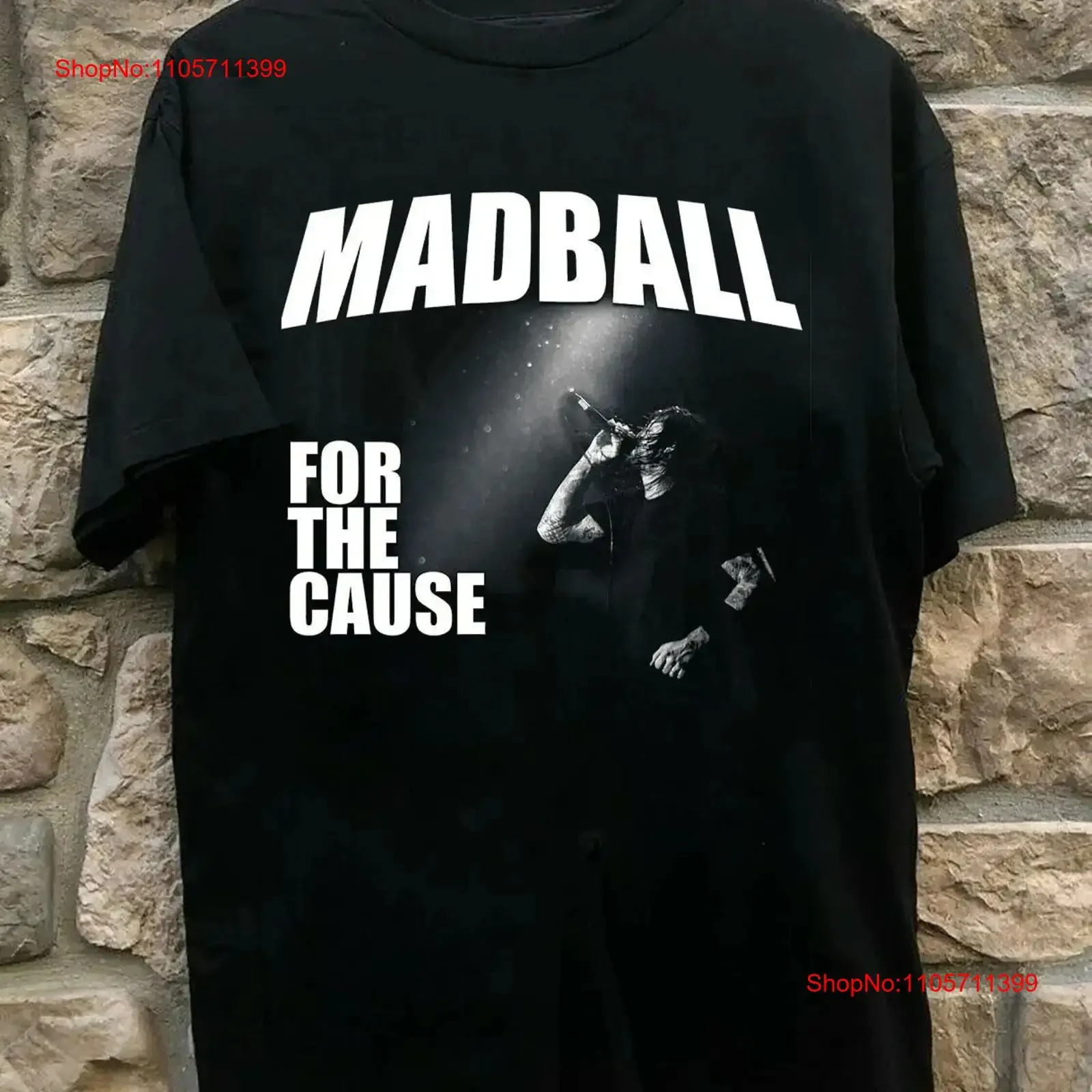 Футболка MADBALL For The Cause, все размеры, MQ705, с длинными или короткими рукавами, винтажная, с эффектом потертости, удобная, стильная, мужская, дышащая.