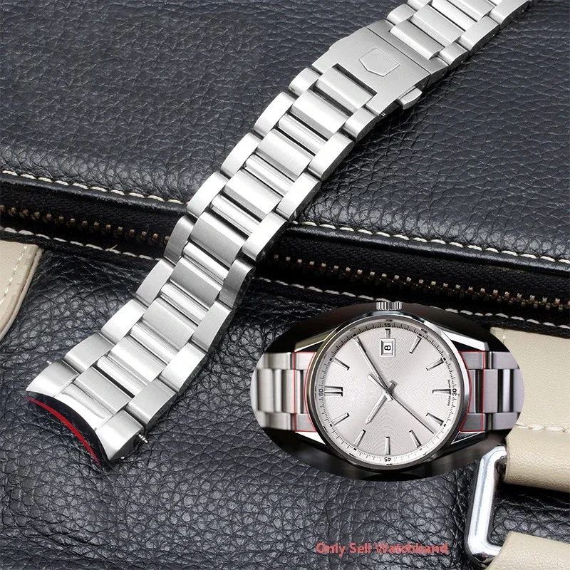 Solid Stainless Steel Watchband For Tag Heuer Carrera CBN2A1D Competitive Potential WAY201S Series 22MM Male Watch Strap