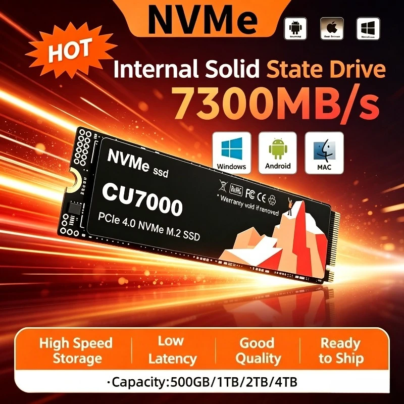 New CU7000 NVMe SSD 500GB 1TB 2TB M.2 2280 SSD NVMe M2 PCIe 3.0/4.0 Internal Solid State Drive Hard Disk For Laptop Computer