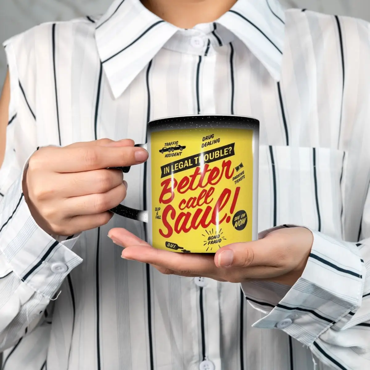 Better Call Saul Saul Goodman Mug Funny Ceramic Coffee Cups Tea Mugs Milk Cup Drinkware Gifts for Woman Man