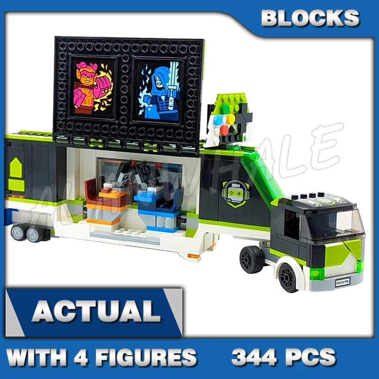 

344 шт., городские отличные транспортные средства, игровой турнир, грузовик, киберспортивный стадион, экраны 70388, строительные блоки, игрушки, совместимые с моделью