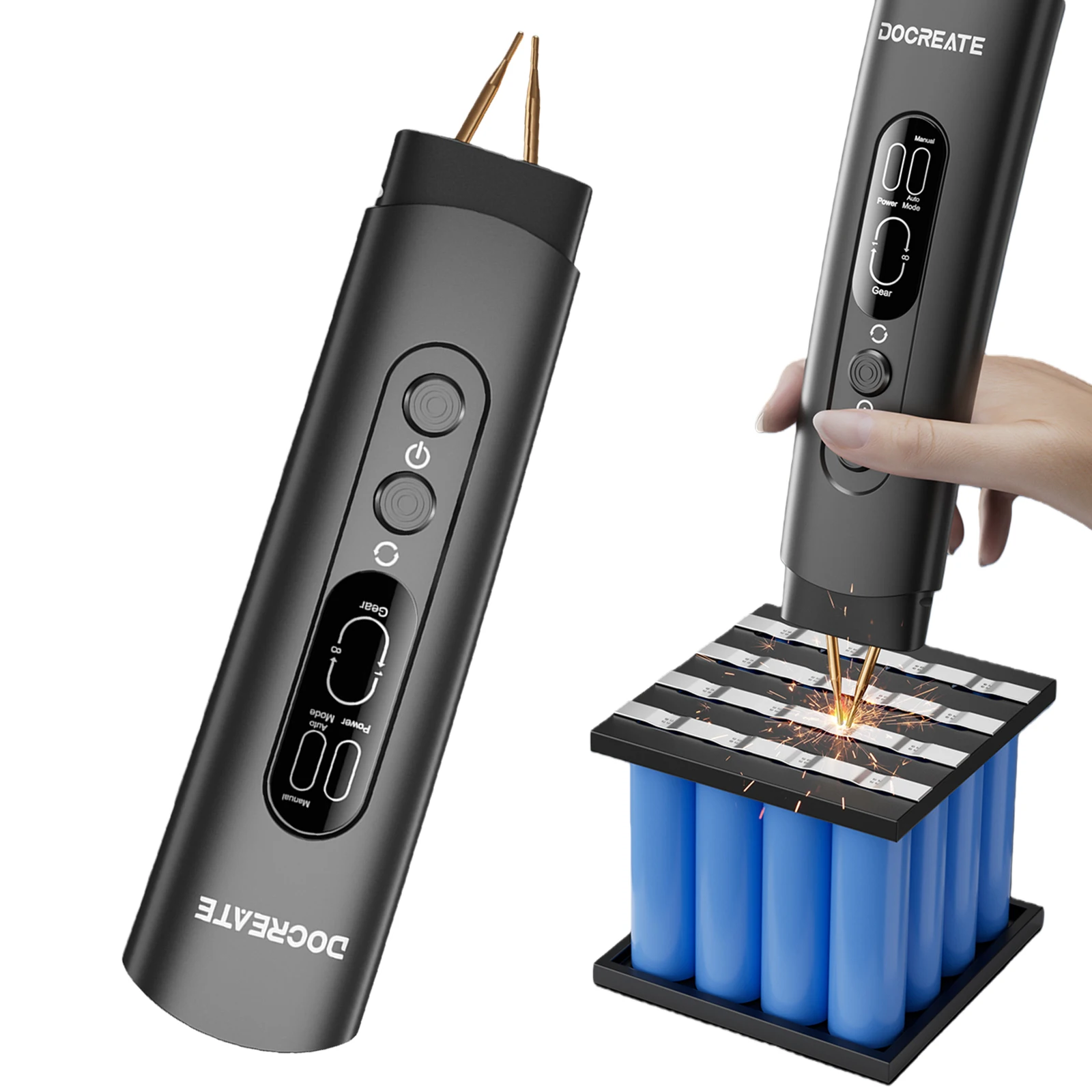 

Портативный аппарат для точечной сварки с автоматическим и ручным режимами, 8 регулируемых уровней, для литиевых аккумуляторов 18650