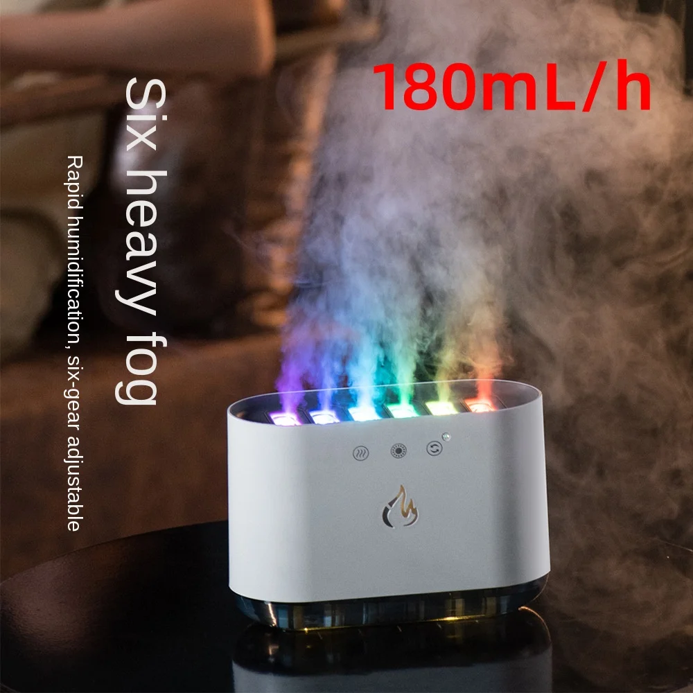 2023 New Dynamic Recognizable Music Humidifier Large Capacity Fog Ultrasonic Seven Color Desktop Air Humidifier Aroma Diffuser