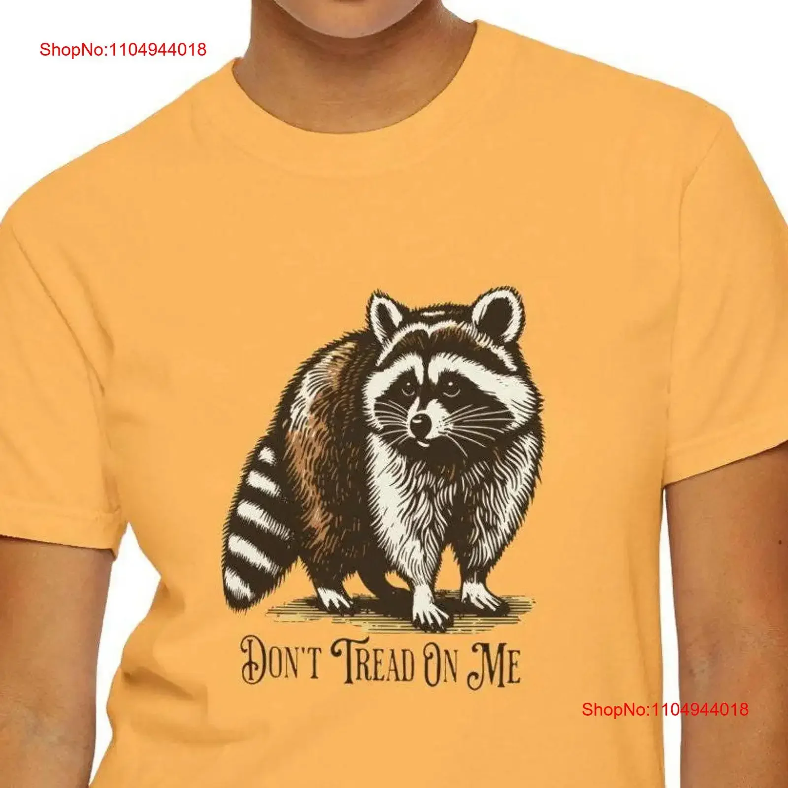 

Футболка с изображением енота Dont Tread on Me Trash Panda Fred, винтажный стираный топ для повседневной носки, уличная одежда, удобная