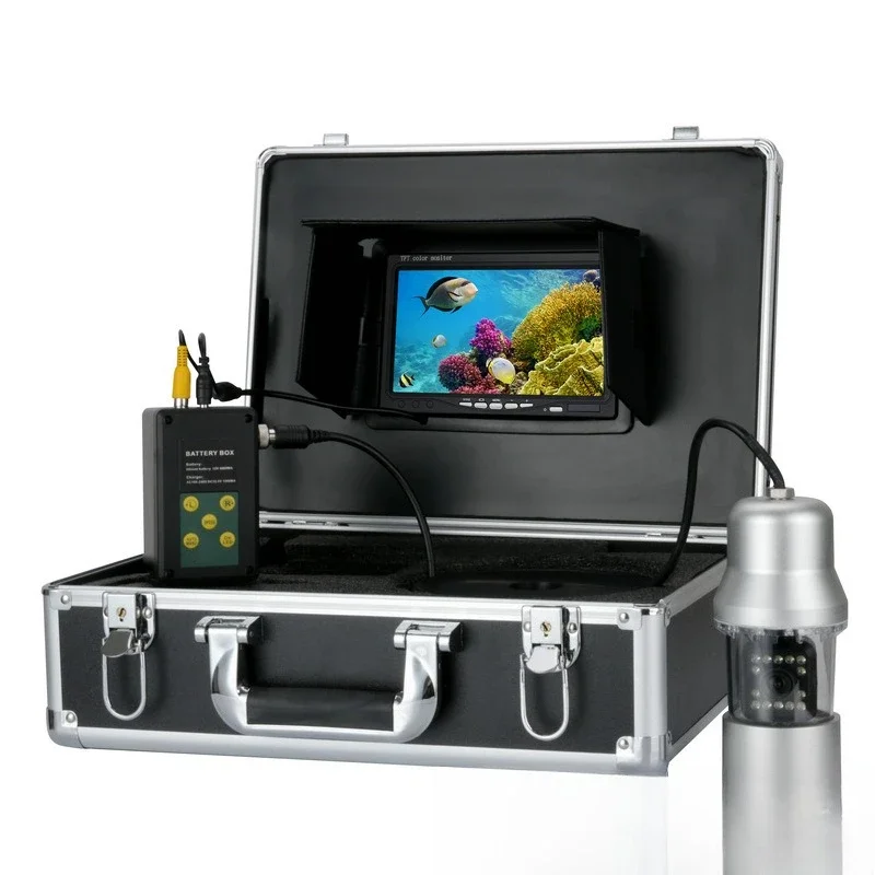 High definition 1000 line 360 rotating underwater breeding monitoring visual fishing well detection