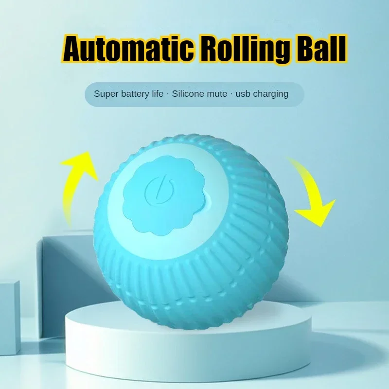 Automatic Moving Cats Toy Interactive Ball Rechargeable Rolling Electric Ball Home Pet Accessories Things for Supplies Pet Toys