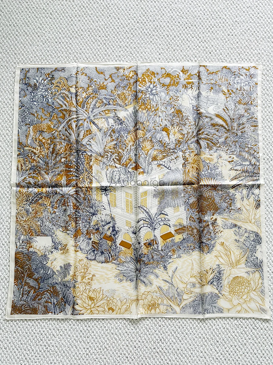 

Роскошный брендовый шелковый шарф 90 см, женские саржевые шарфы, ручные скрученные шали, квадратные банданы, летняя одежда для головы, аксессуары 90 см