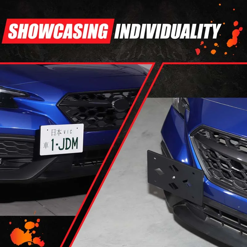 

Car License Plate Bracket Front Side License Plate Mount Frame Suitable For Subaru WRX 2022 2023 2024 2025 Car Accessories