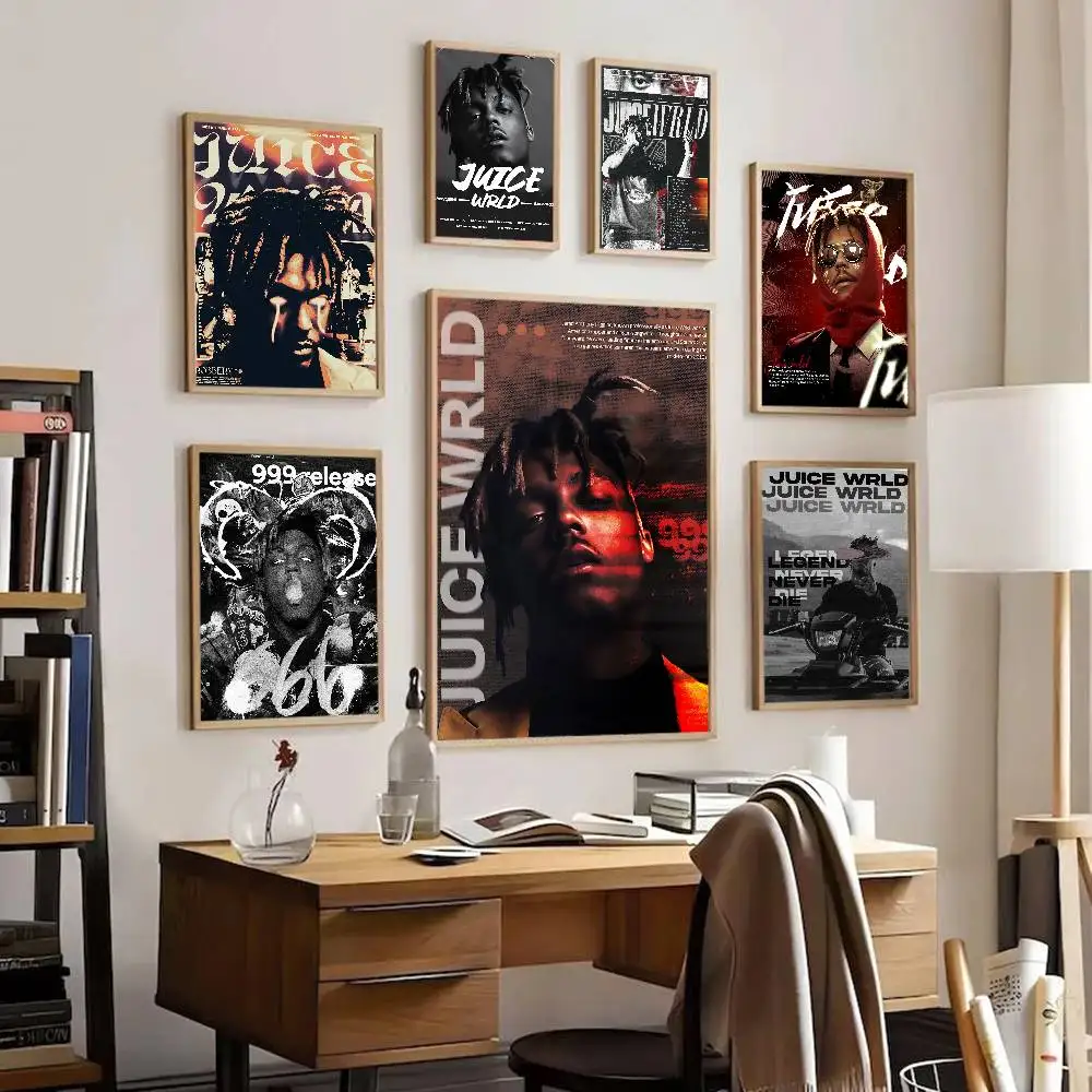 مغني الراب J-Juice WRLD الموسيقى الكلاسيكية خمر الملصقات خمر غرفة المنزل بار مقهى ديكور الشمال ديكور المنزل #3