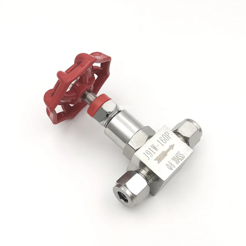 

6mm 8mm 12mm High Pressure Ferrule Needle Valve J91W-160P Stainless Steel Straight Through Globe Valve