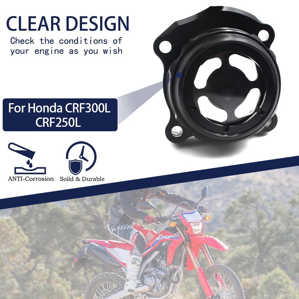 

For HONDA CRF250L CRF300L CRF250 CRF300 Rally CRF 250 300 L CRF 300L CRF 250L Motorcycle Accessories Engine Oil Filter Cover Cap