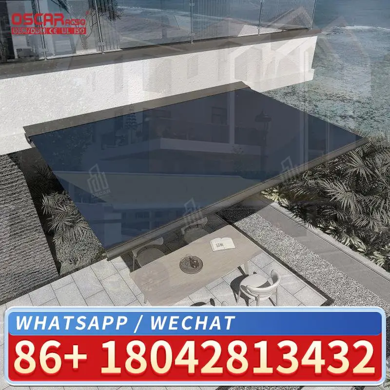 

4M Custom Size Remote Automatic Retractable Folding Arm Outdoor Canopy for Commercial Use in Outdoor Events and Backyards Retrac