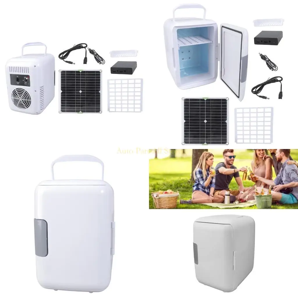 j0maソーラー冷却ポータブルソーラー冷蔵庫バッテリーボックスフィッシングソーラー冷蔵庫エネルギー効率の良い屋外冒険のための効率的な冷蔵庫